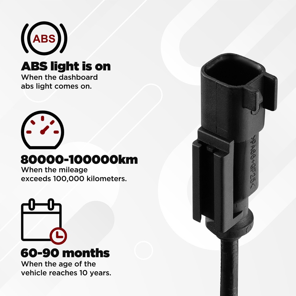 2x ABS Wheel Speed Sensor Front Left Right For 2008-2014 Dodge Avenger 2.4L