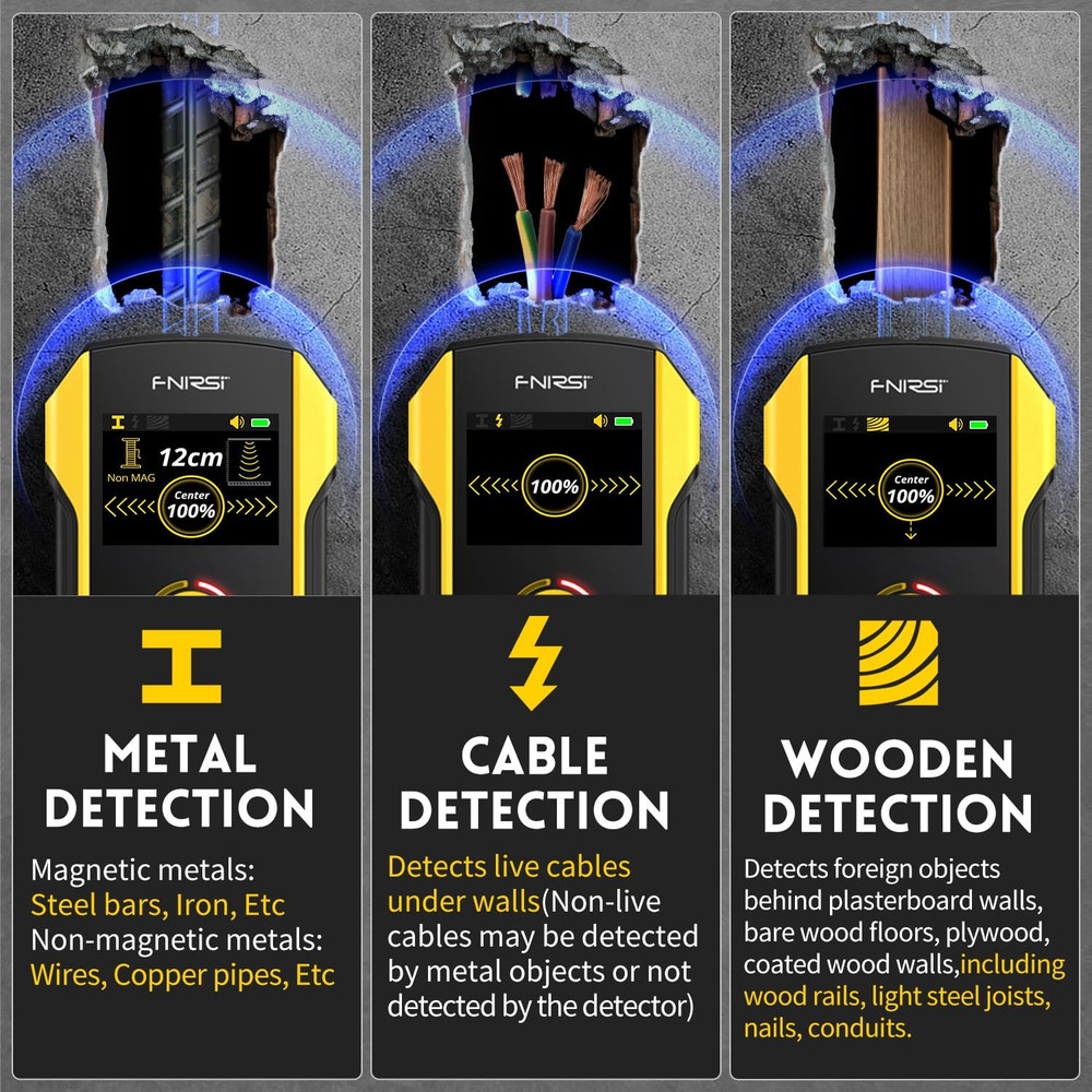 Stud Finder Wall Scanner - Upgraded WD-02 TFT Display Electronic Stud Detector