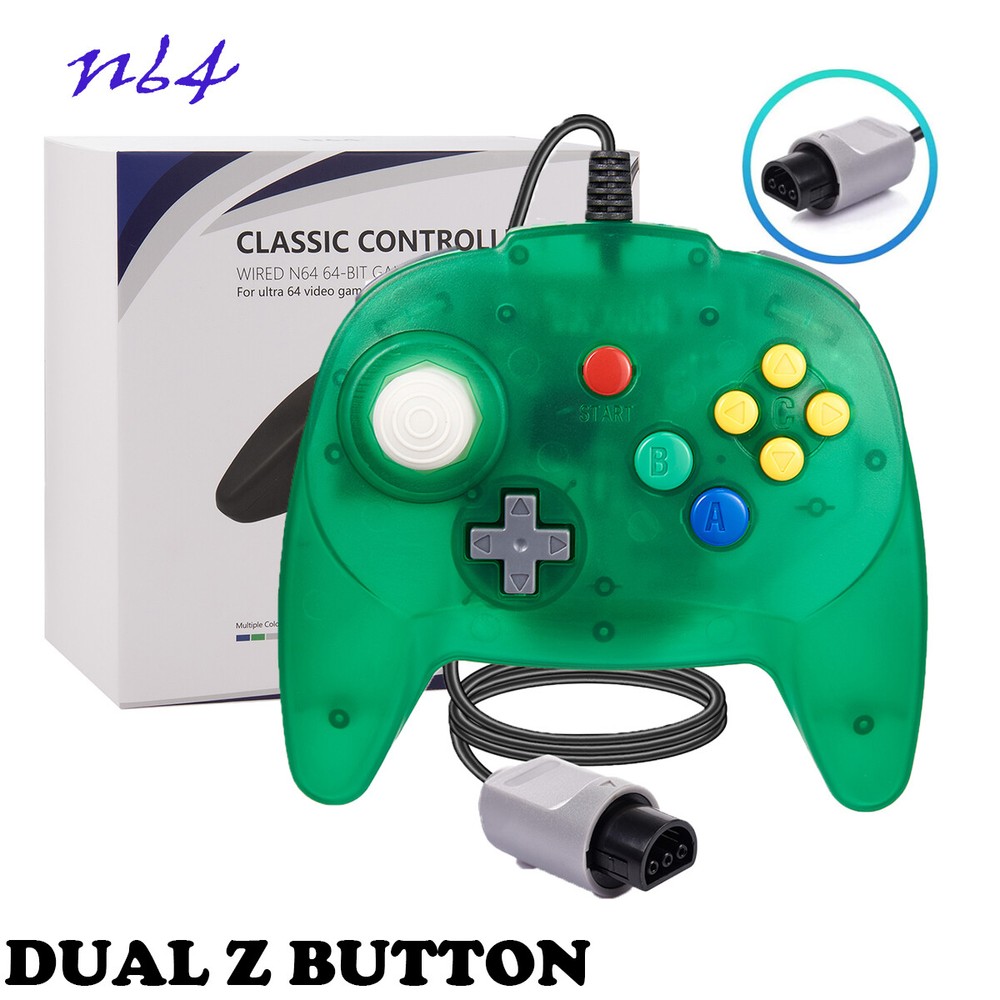 Upgraded N64 Wired Controller Replacement Gamepad for Nintendo 64 Game Console