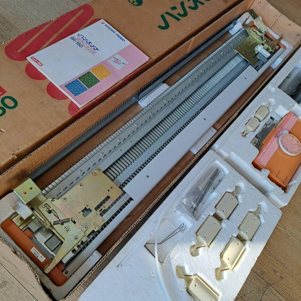 Silver Reed SR150 Ribber Attachment Serviced Complete Set Ready Use