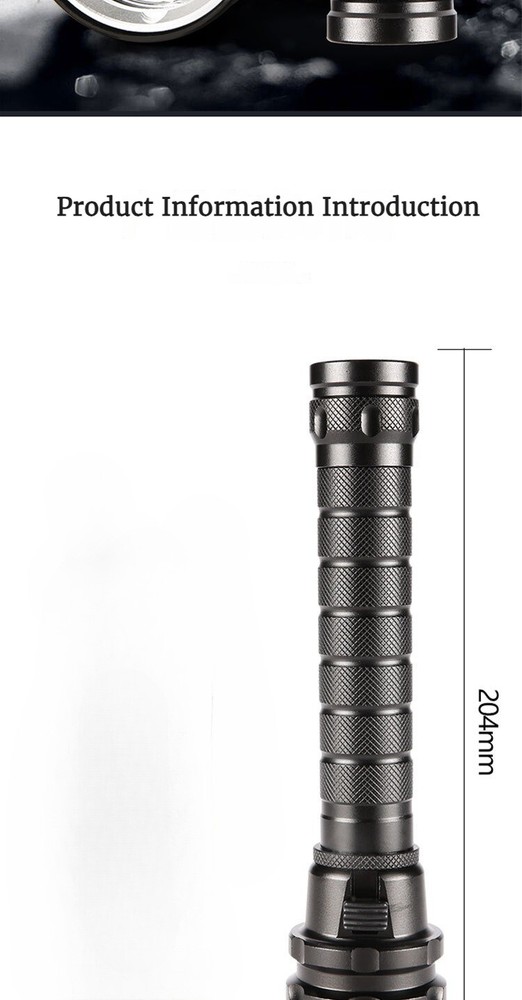 8000 LM Scuba Diving Flashlight Underwater 100M Flashlight for Diving Diving