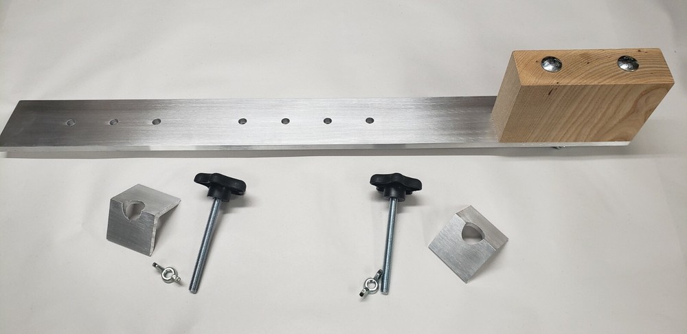 New & improved! Canoe trolling motor mount - Aluminum / Ash