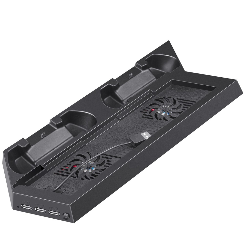 PS4 Cooling Station Vertical Stand 2 Controller Charging Dock For PlayStation 4