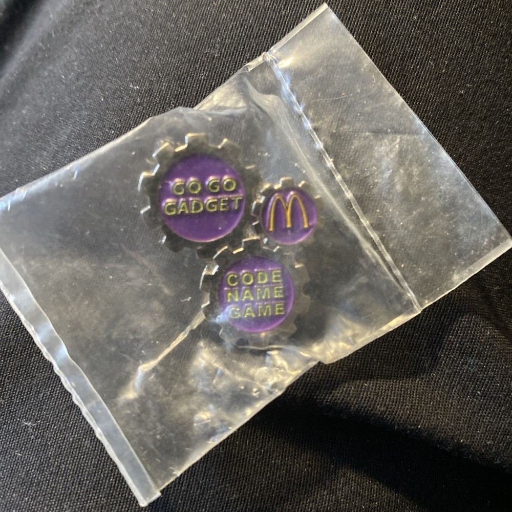 McDonald’s Go Go Gadget Code Name Game Pin New Unused Free Ship