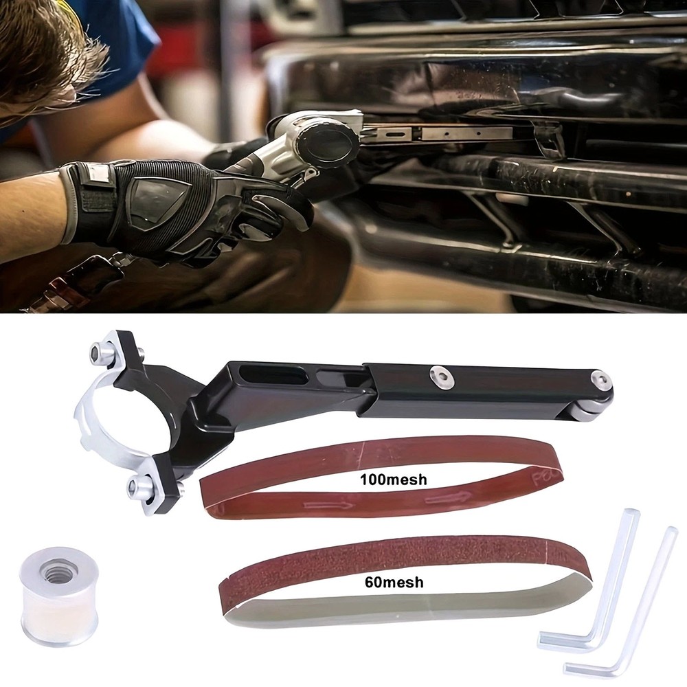 Belt Sander Conversion Unit System For Angle Grinder Metal Wood Sanding Removal