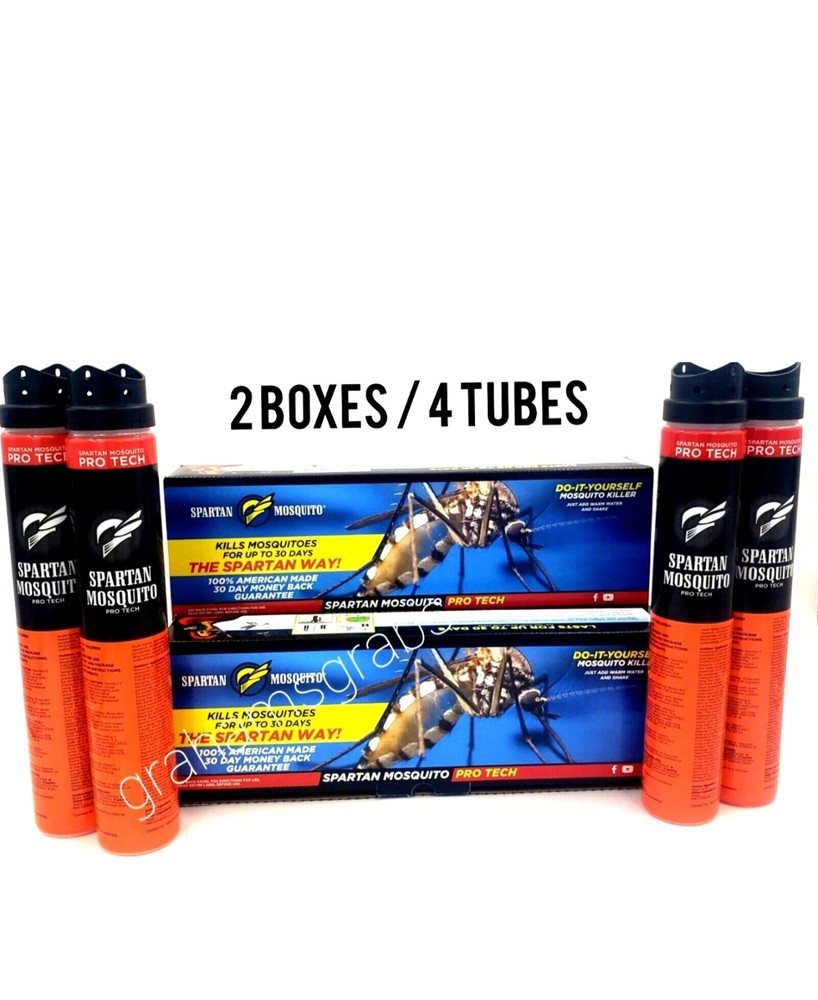 SPARTAN MOSQUITO PRO TECH DISPOSABLE MOSQUITO TRAP KILLER (2) BOXES = 4 TUBES