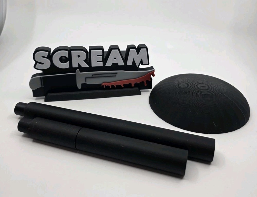 Scream Ghostface Mask Display Stand Horror Prop Holder V2