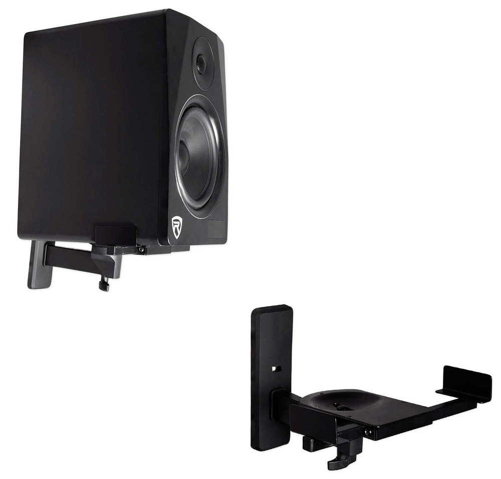 2) Rockville Wall Mount Swivel Brackets For Presonus Eris E4.5 Studio Monitors