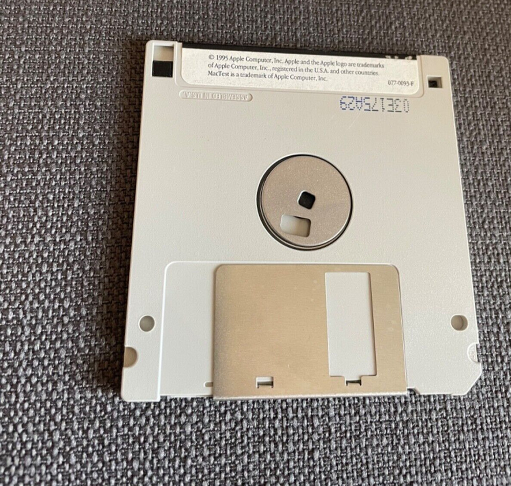 MacTest Pro Disk V6.0 Application Modules 1995 Macintosh Apple Computer-Untest