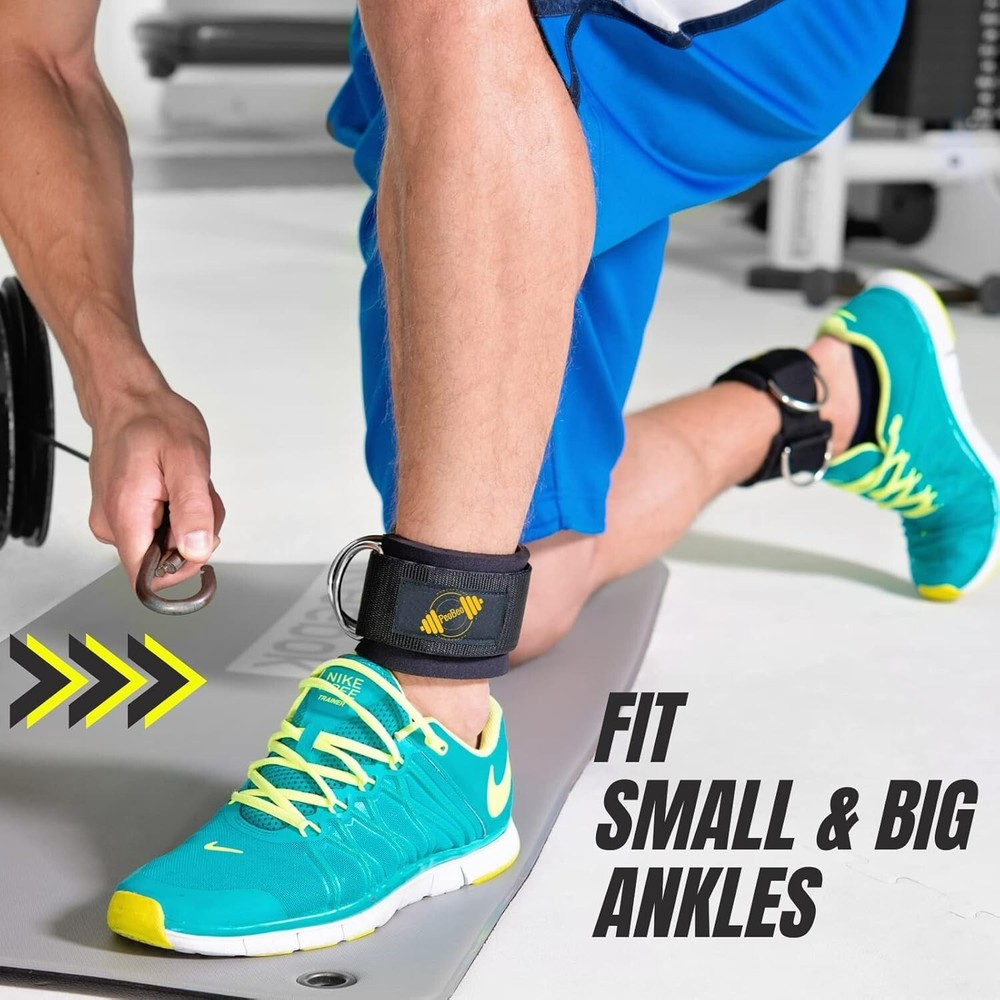 Ankle / Wrist padded Straps for Cable Machine Attachments, pair