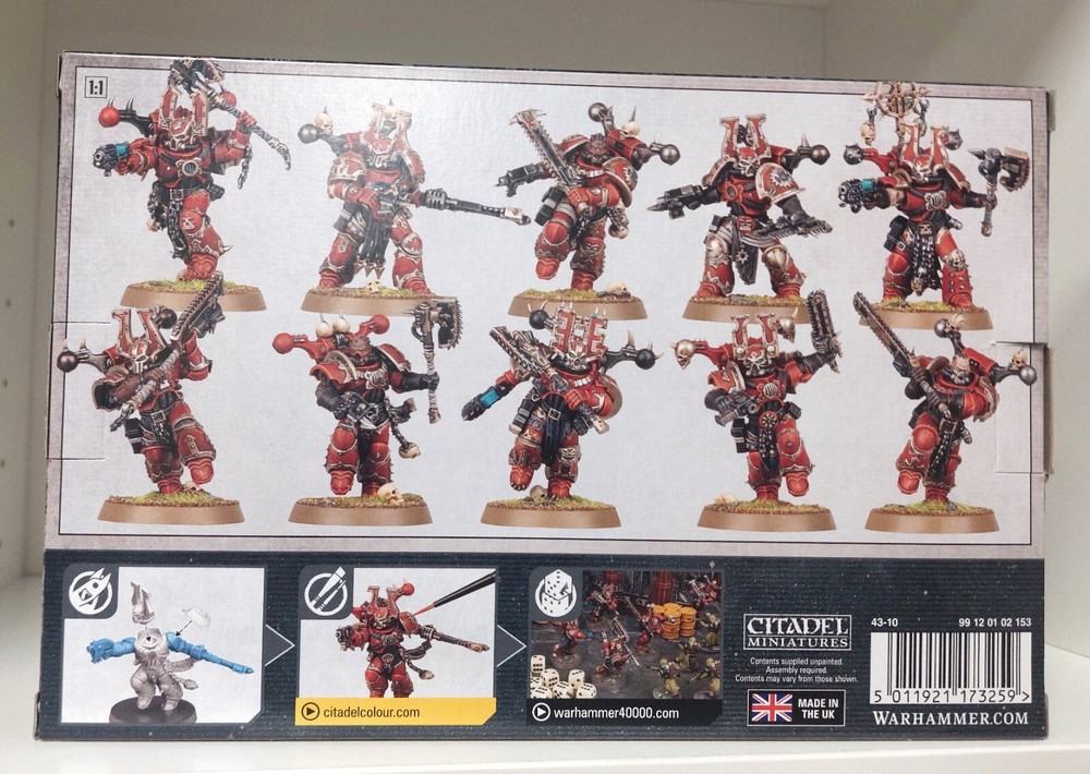 Warhammer 40000 World Eaters KHORNE BERZERKERS single models