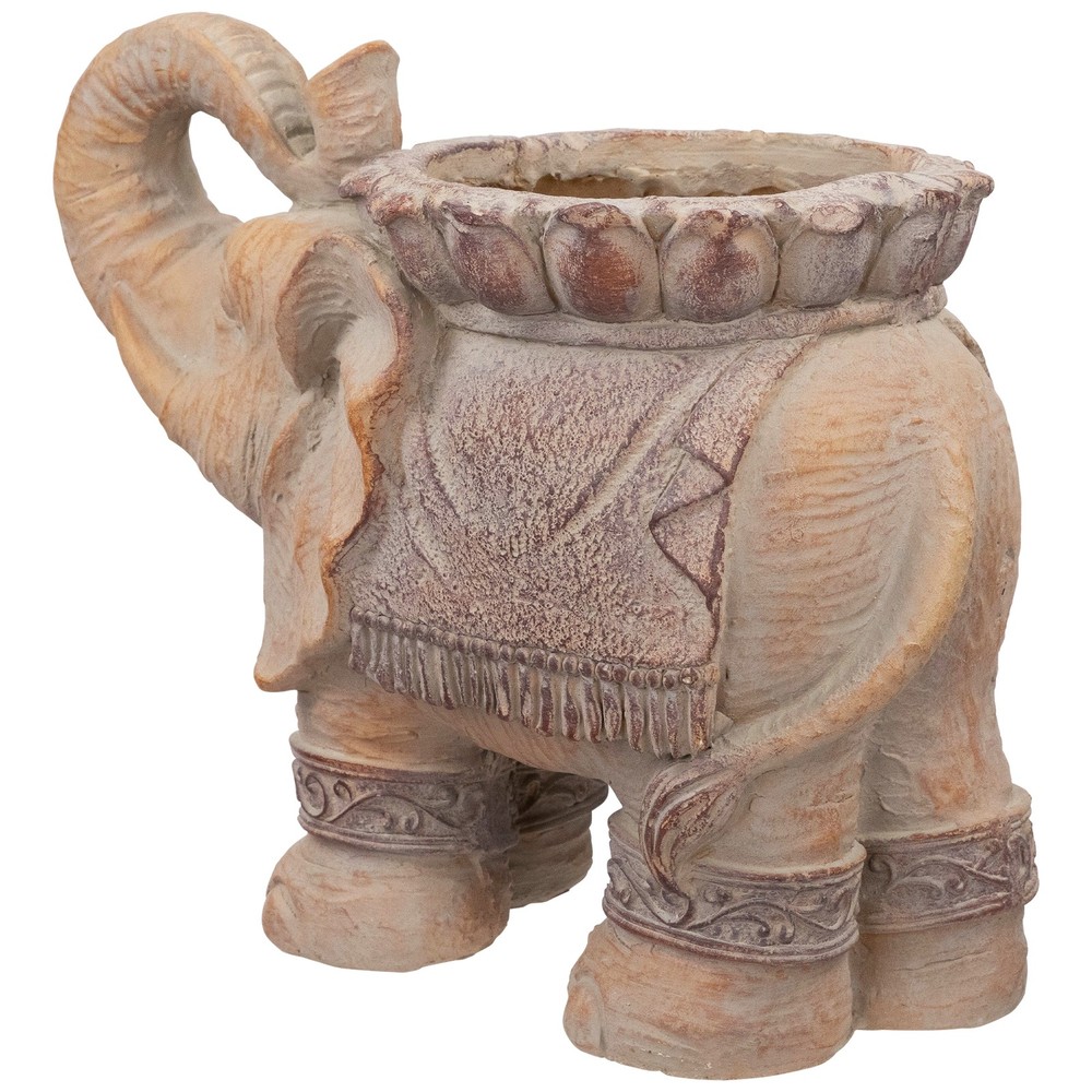 Northlight 13.75" Elephant Outdoor Garden Planter