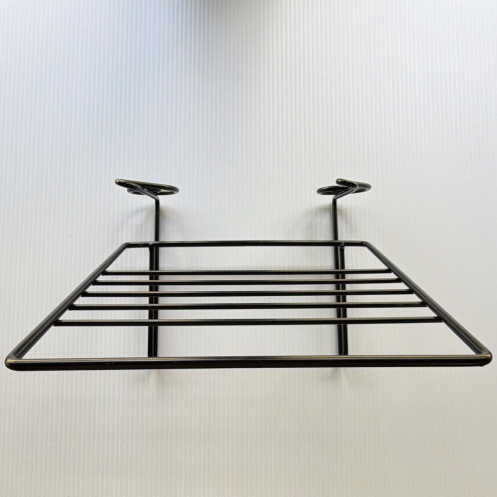 Black Metal Book Stand Rectangle with Treble Clef Design Sturdy Cool
