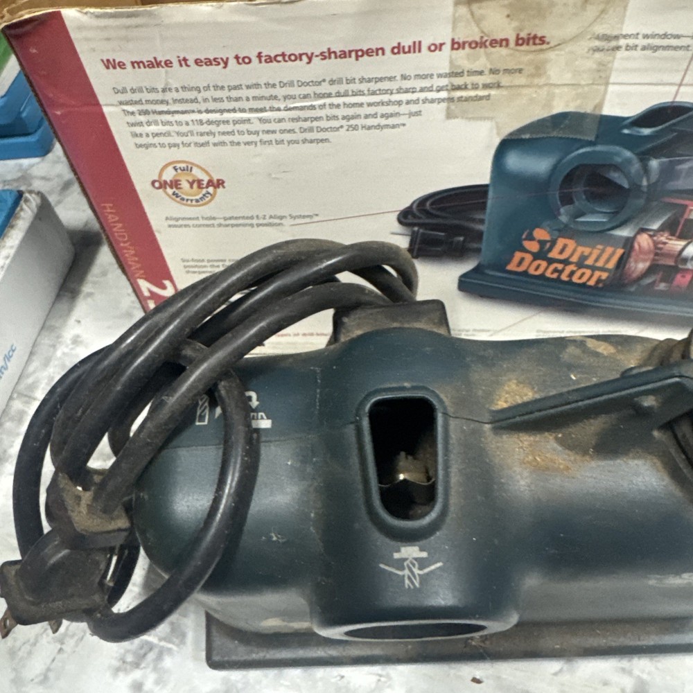 Drill Doctor Model 250 Handyman Drill Bit Sharpener Replacement Motor no Chucks