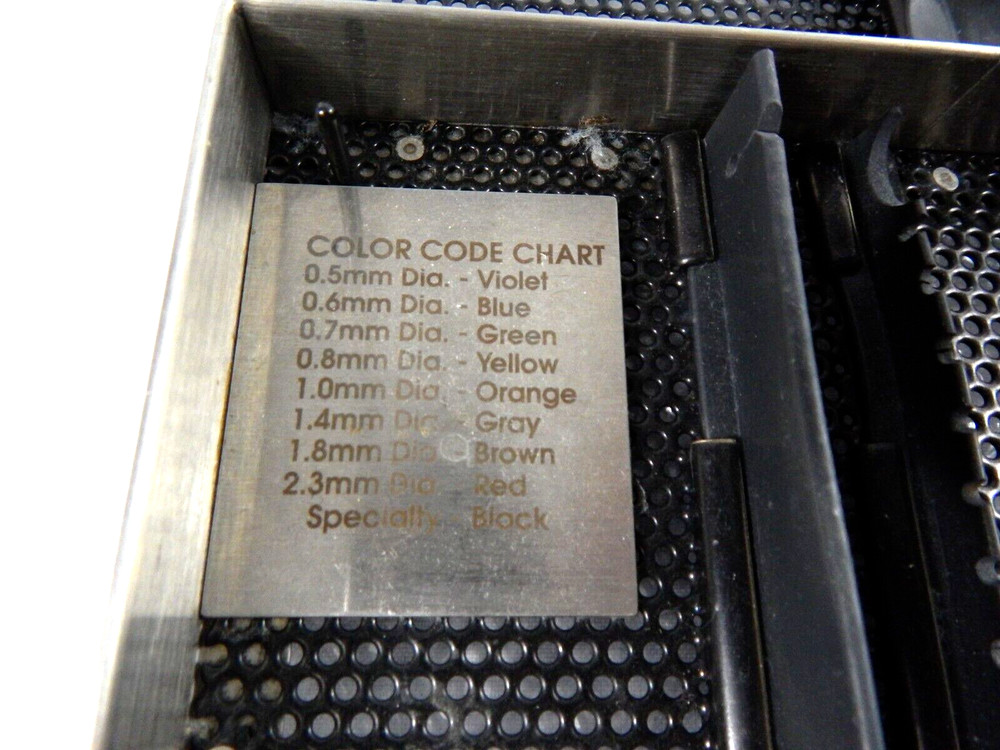 COLOR CODED STERILIZATION TRAY