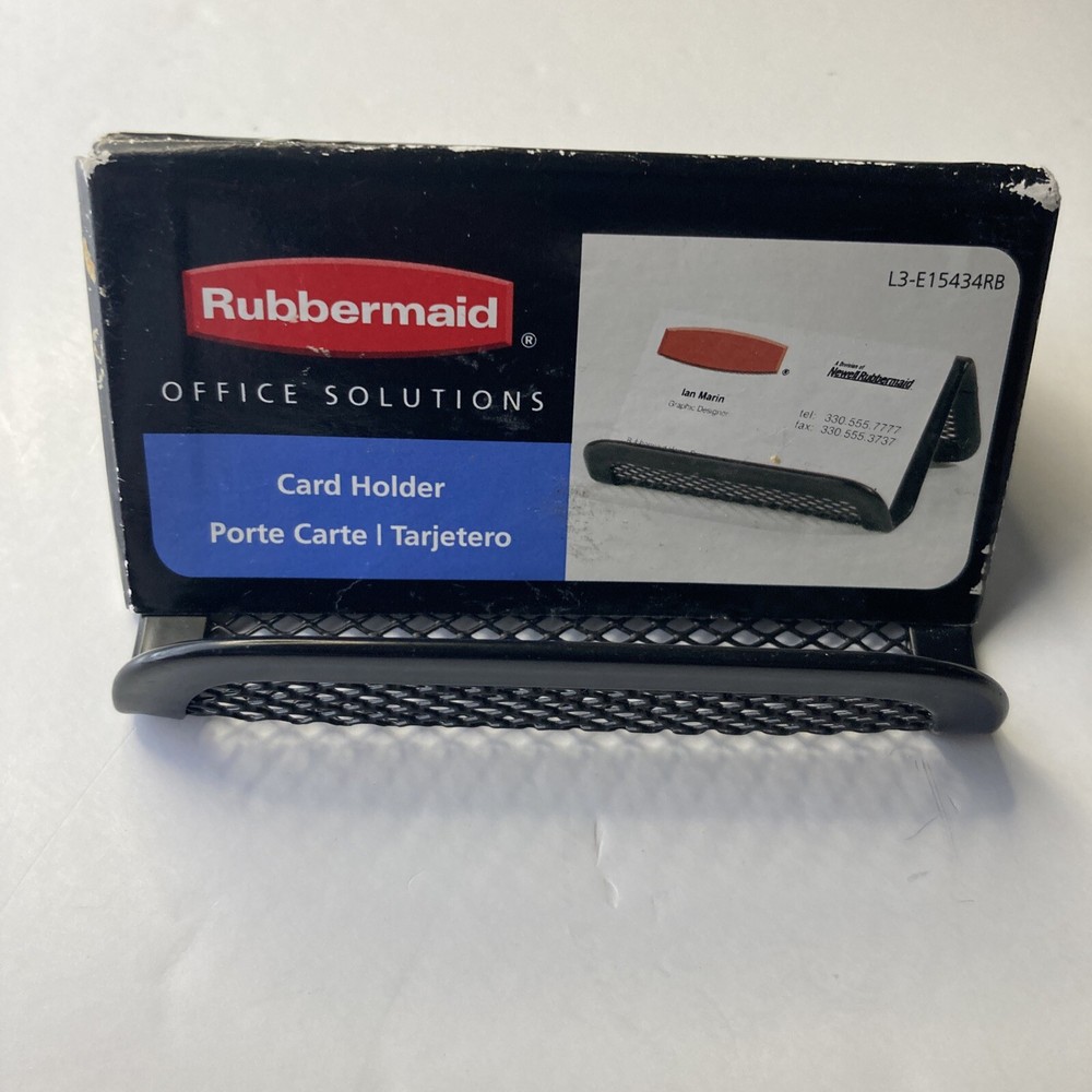 Rubbermaid Black Business Card Holder