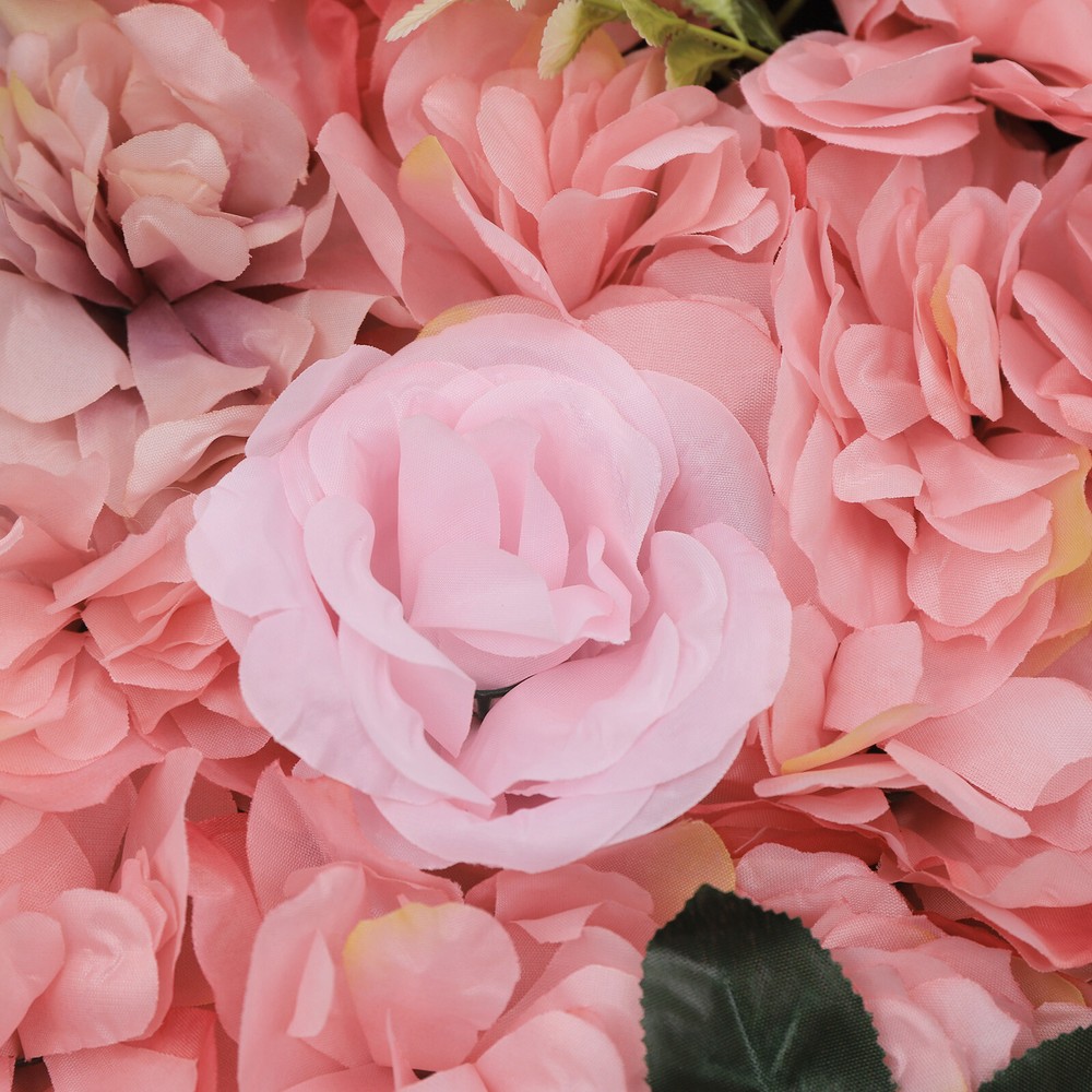 12x Artificial Flower Wall Panel Floral Wall Backdrop Deco DIY for Wedding Party