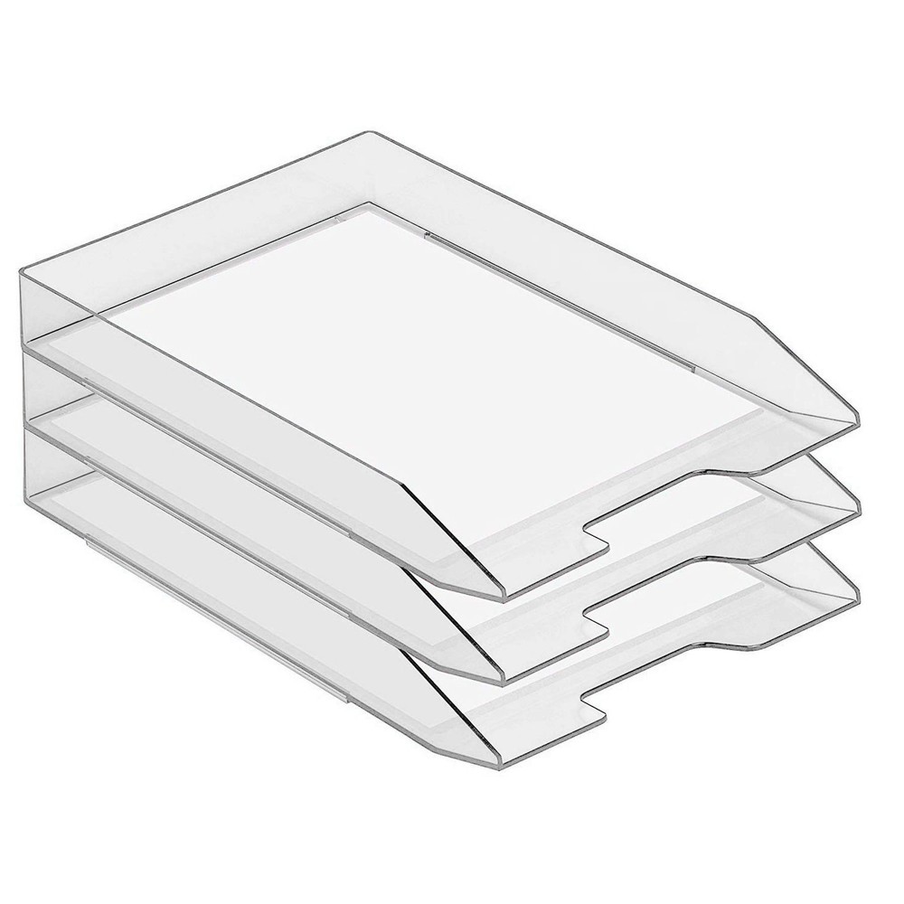 Stackable Letter Tray Front Load, Letter Size, Stacking Document Desk Office ...