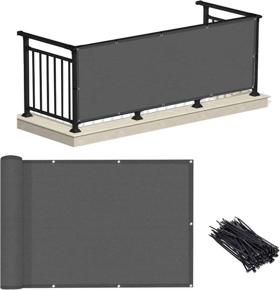 Weather-Resistant Railing Shield for Deck, Patio, Pool & Backyard Privacy
