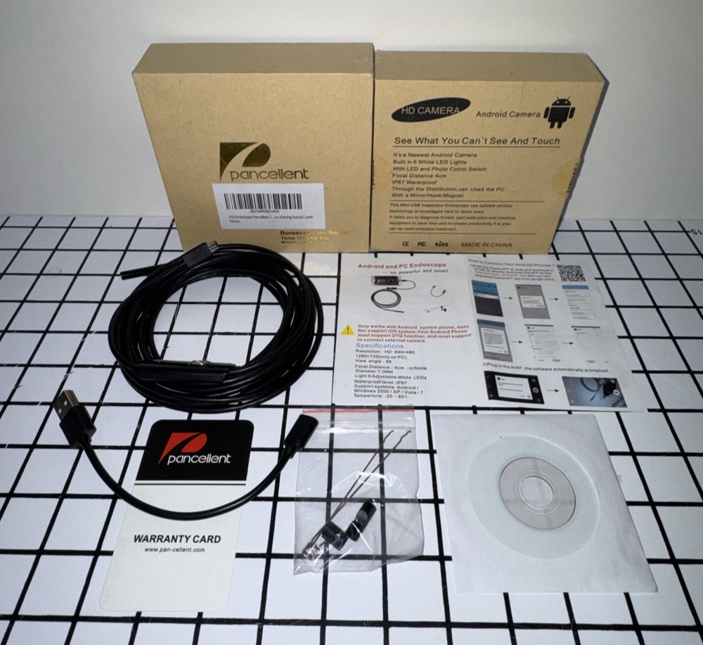 Borescope For Android - Pancellent Intelligent Visual Industrial Endoscope.