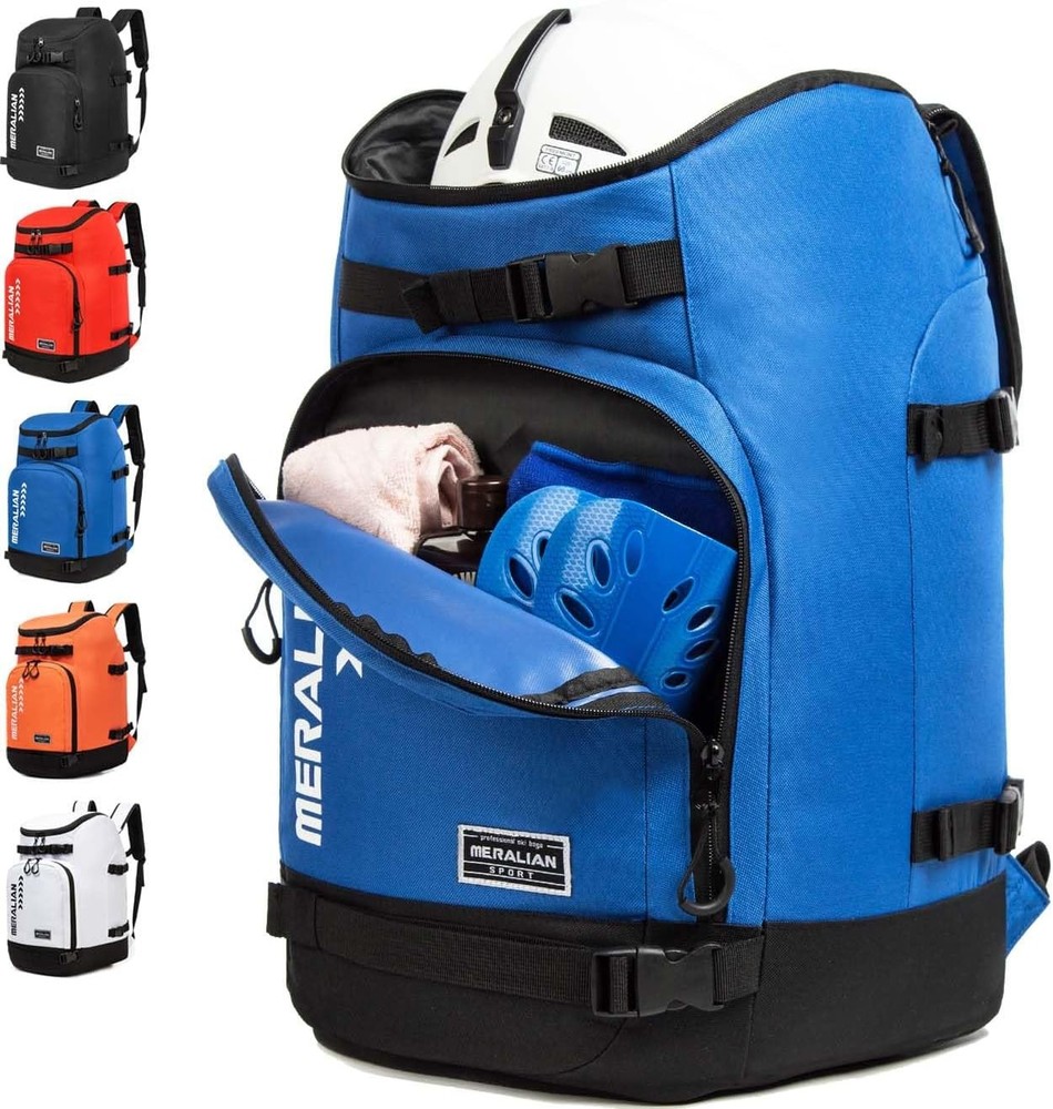 Ski Boot Bag - 50L Ski Boot Travel Backpack Waterproof Snowboard Boot Backpac...