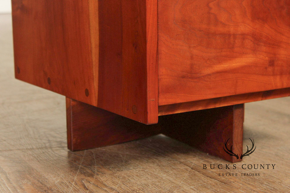 George Nakashima Single Pedestal Cherry Writing Desk