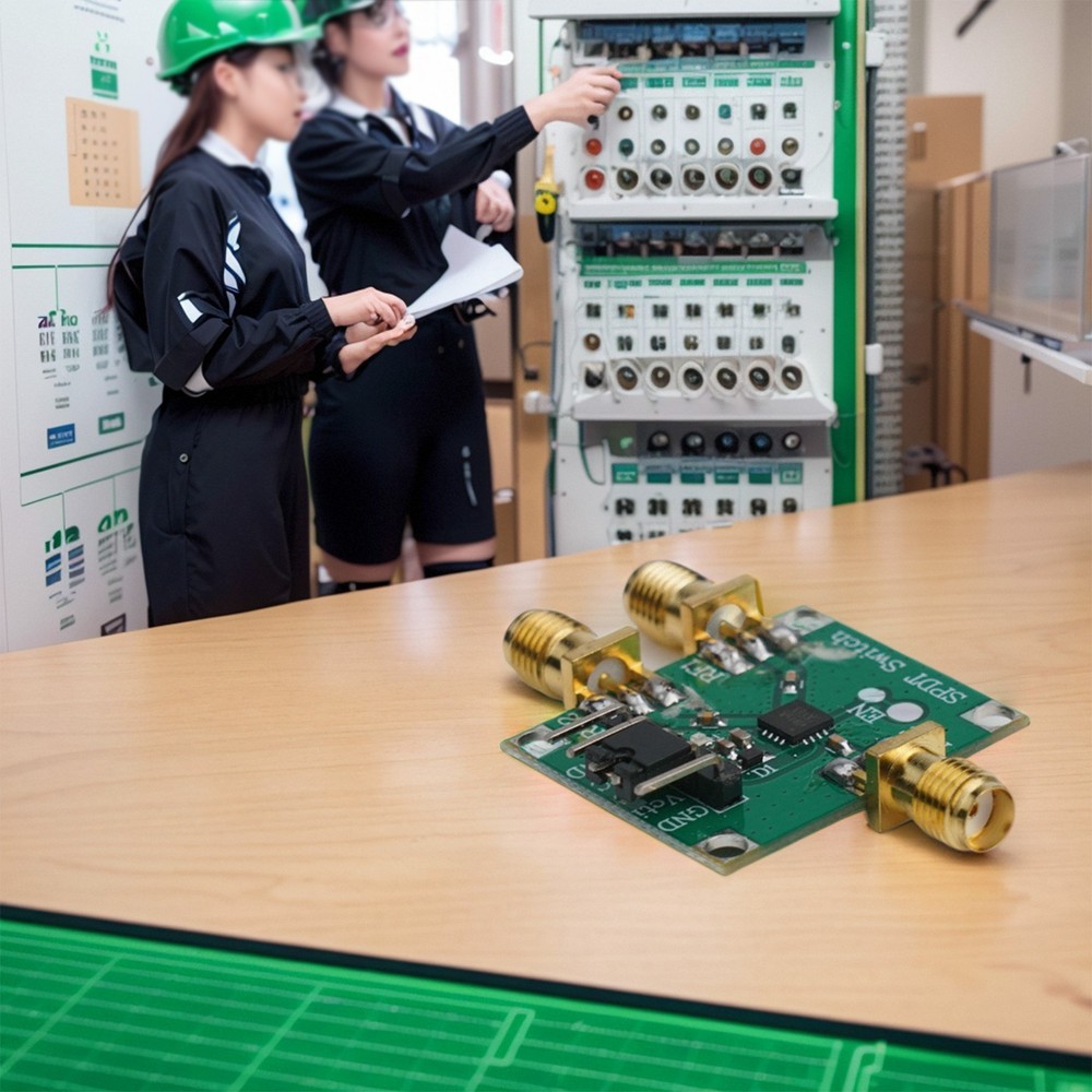 High Isolation HMC849 SPDT RF Switch Module Board with Low Insertion Loss