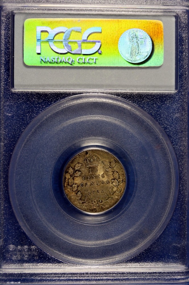 1928 - PCGS MS62 Canada ten dime silver!!!! #B14357