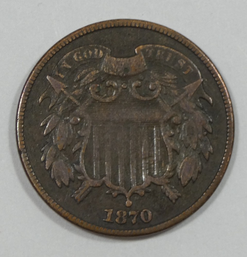 1870 Two-Cent Piece FINE+ 2-Cents