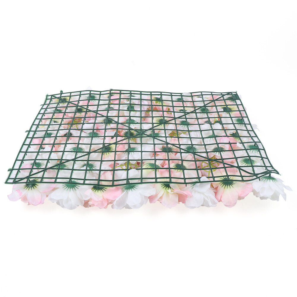 12* Artificial Flower Wall Panel Hydrangea Rose Photo Wall Wedding Home Decor US