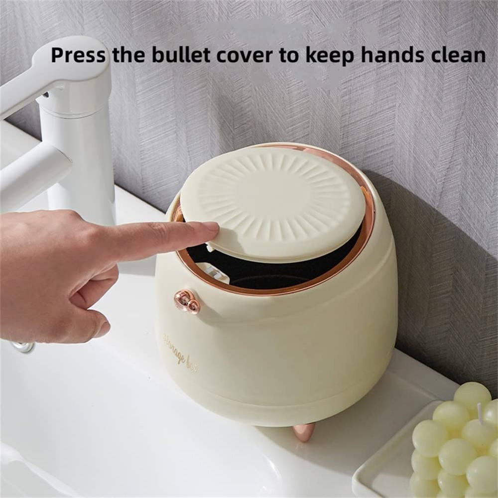 0.4 Gallon Small Trash Can Kitchen Garbage Can Mini Bathroom Trash Cans with ...