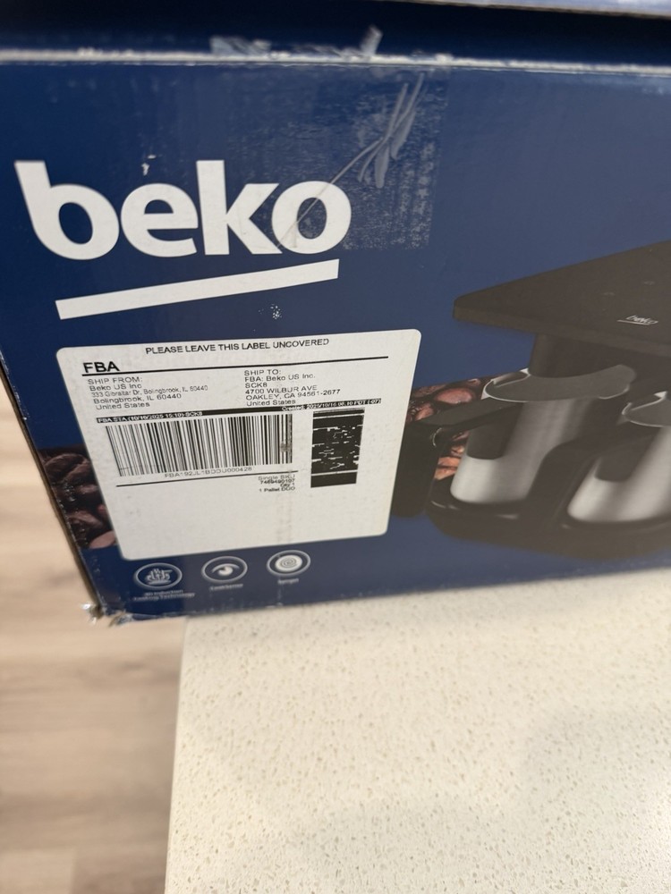 BEKO Automatic Turkish Coffee Maker 6-Cup | Matte Black | TKM 8961