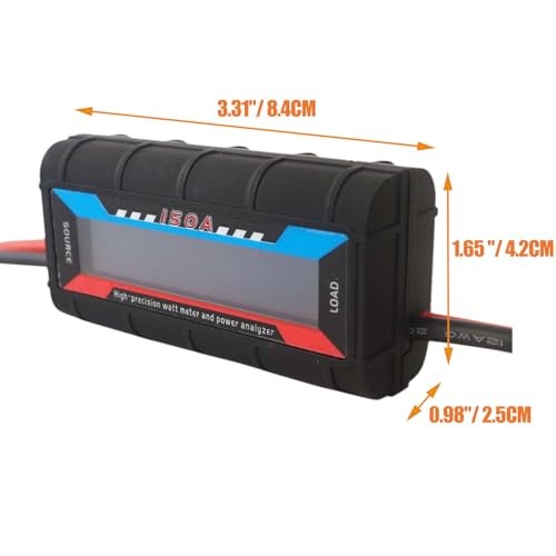 150A Watt Meter Power Analyzer, High Precision RC Multi Meter, Battery 150A 60V