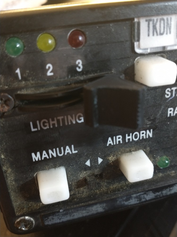 Replacement knob for Code3 model 3892L6 slide switch 3d printed set of 5 orange