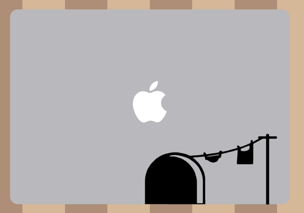 Mouse Hole - Decal for Wall or Computer Cute Mouse Hole Illusion Sweet Decals