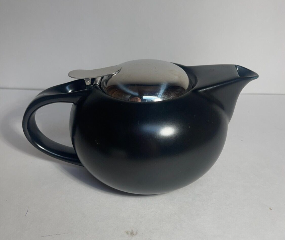 Black Teavana coffee pot, 4" tall x 8" long