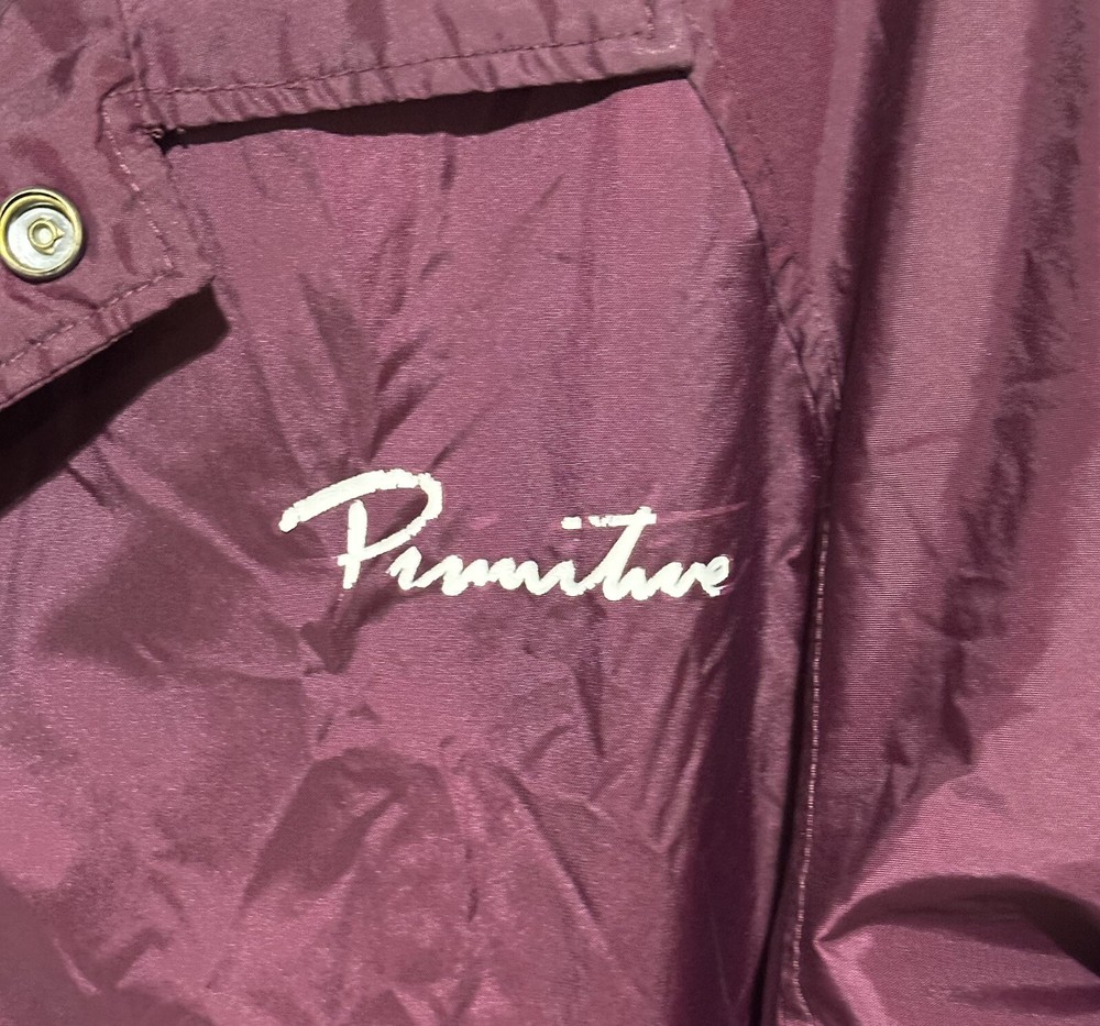 Primitive Skateboarding Windbreaker Nylon Snap Button Jacket Small Men's