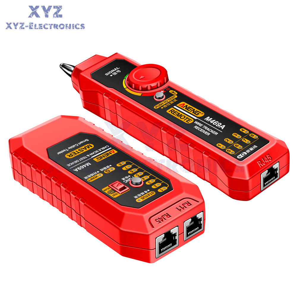 ANENG M469A Multifunctional Network Cable Tracker Networking Analyzer RJ45 RJ11