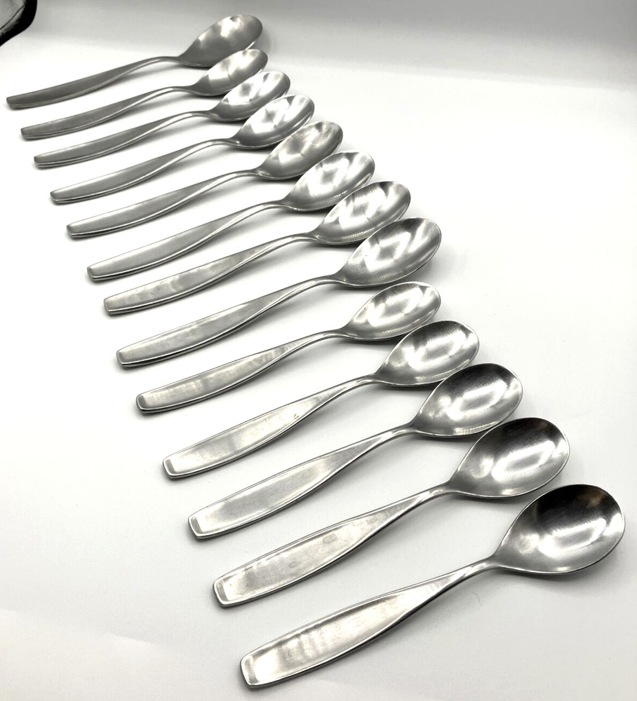 13 West Elm Stainless Satin Flatware Teaspoon & Tablespoon & Serving Silverware