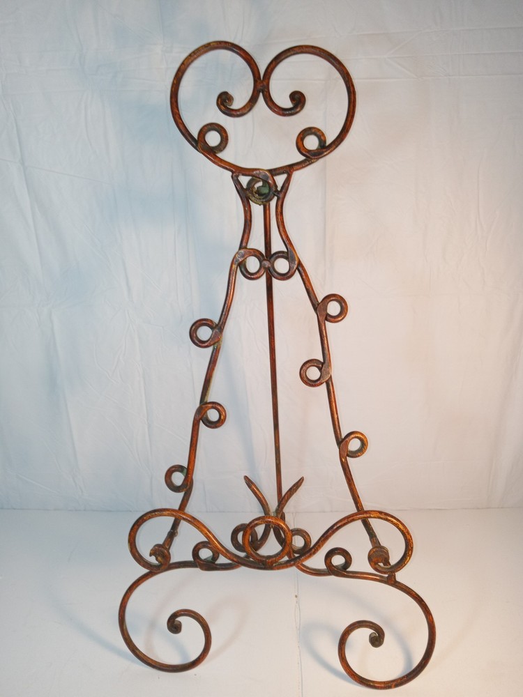 Rustic Iron Metal ~ Display Stand ~ Easel 27"