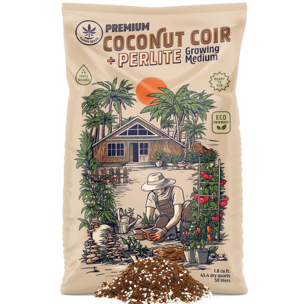 Premium Coco Coir & Perlite 70/30 Potting Mix, pH Balanced, Seed-Starting Medium