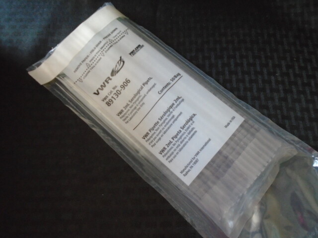 VWR Sterile 2ml Polystyrene Serological Pipets 500/Case 89130-906