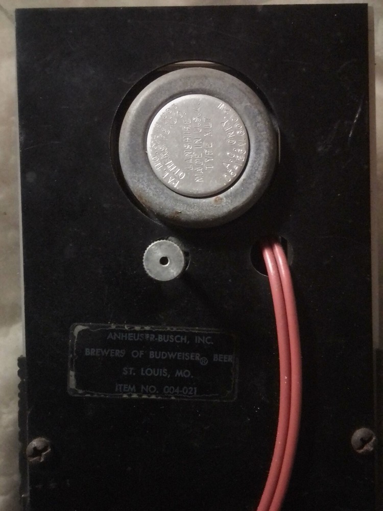 Vintage Anheuser Budweiser Clock With Lights
