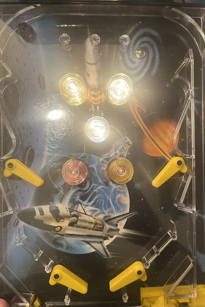 VTG Space Shuttle Adventure Digital Pinball Machine Electronic Table Top w/ Box