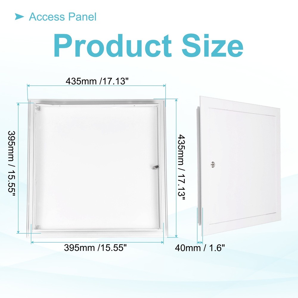 17"x17" Drywall Access Panel Wall Hole Cover Access Doors with Lock, White