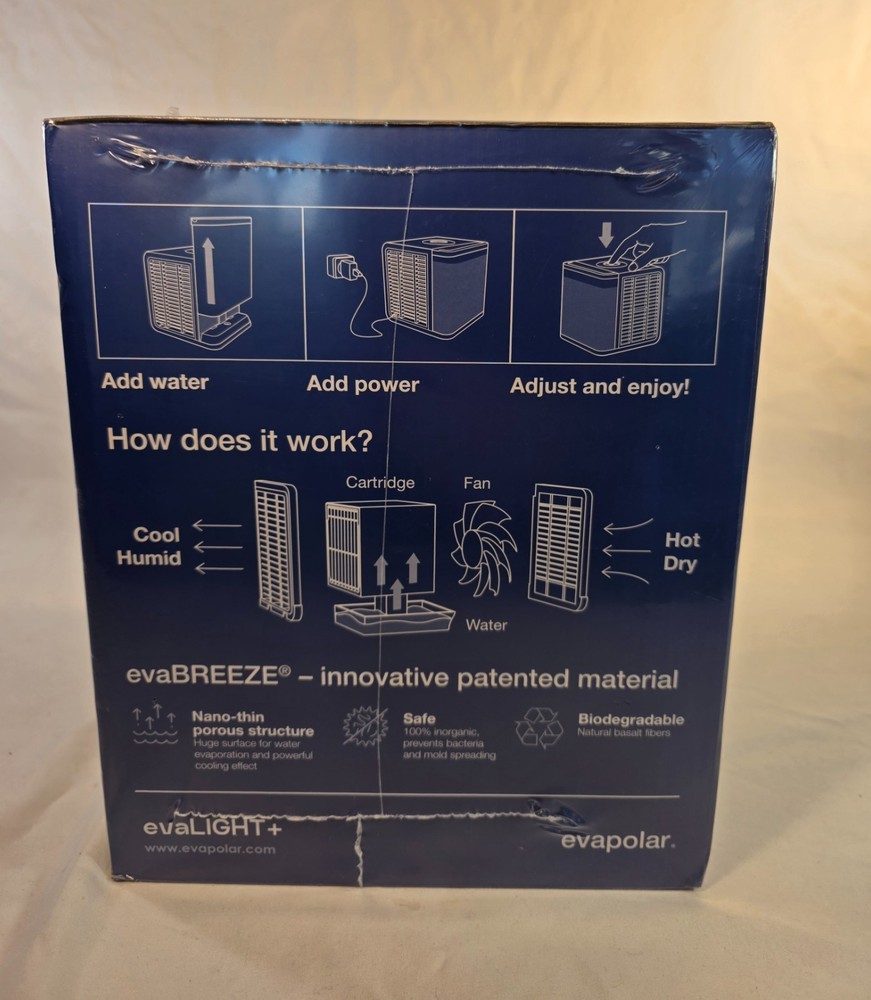 Evapolar EvaLIGHT Plus EV-1500 Personal Evaporative Air Cooler NIB
