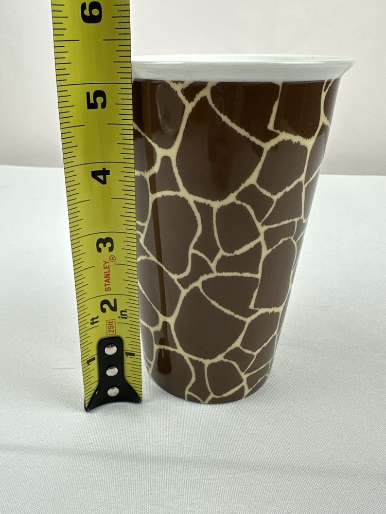 Porcelain Giraffe Print Coffee Mug