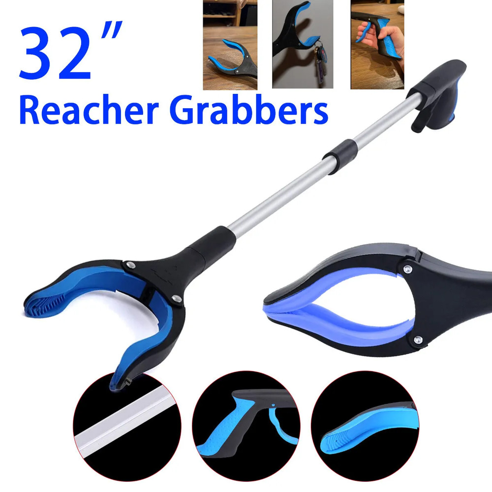 32‘’ Grabber Pick Up Tools Extended Garbage Reaching Stick Trash Pickers Folding