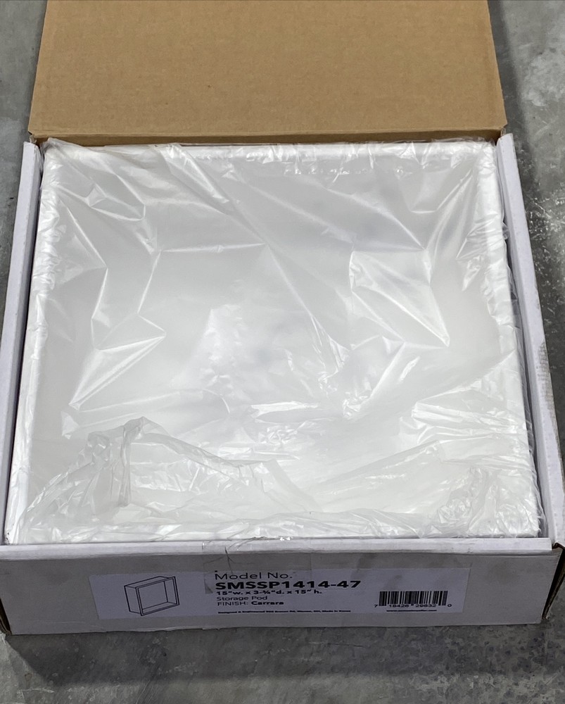 Samuel Mueller - 15" x 15" Monterey Solid Surface CMMA Storage Pod - Carrara