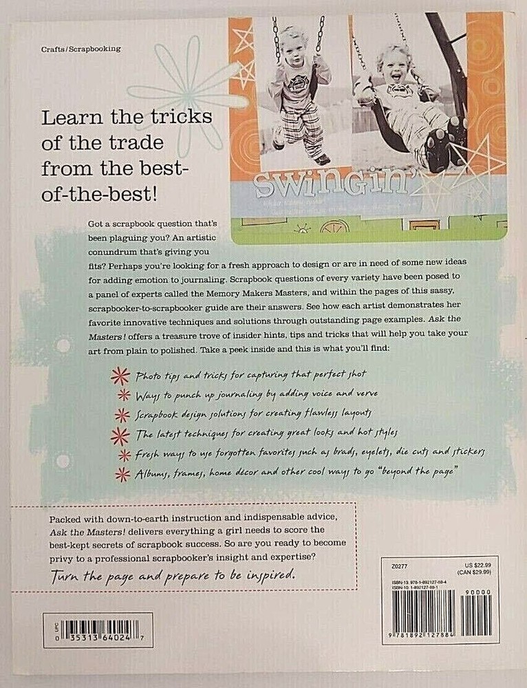 2 Memory Makers SCRAPBOOKING Books. Ask The Masters! & Getting the Most from...